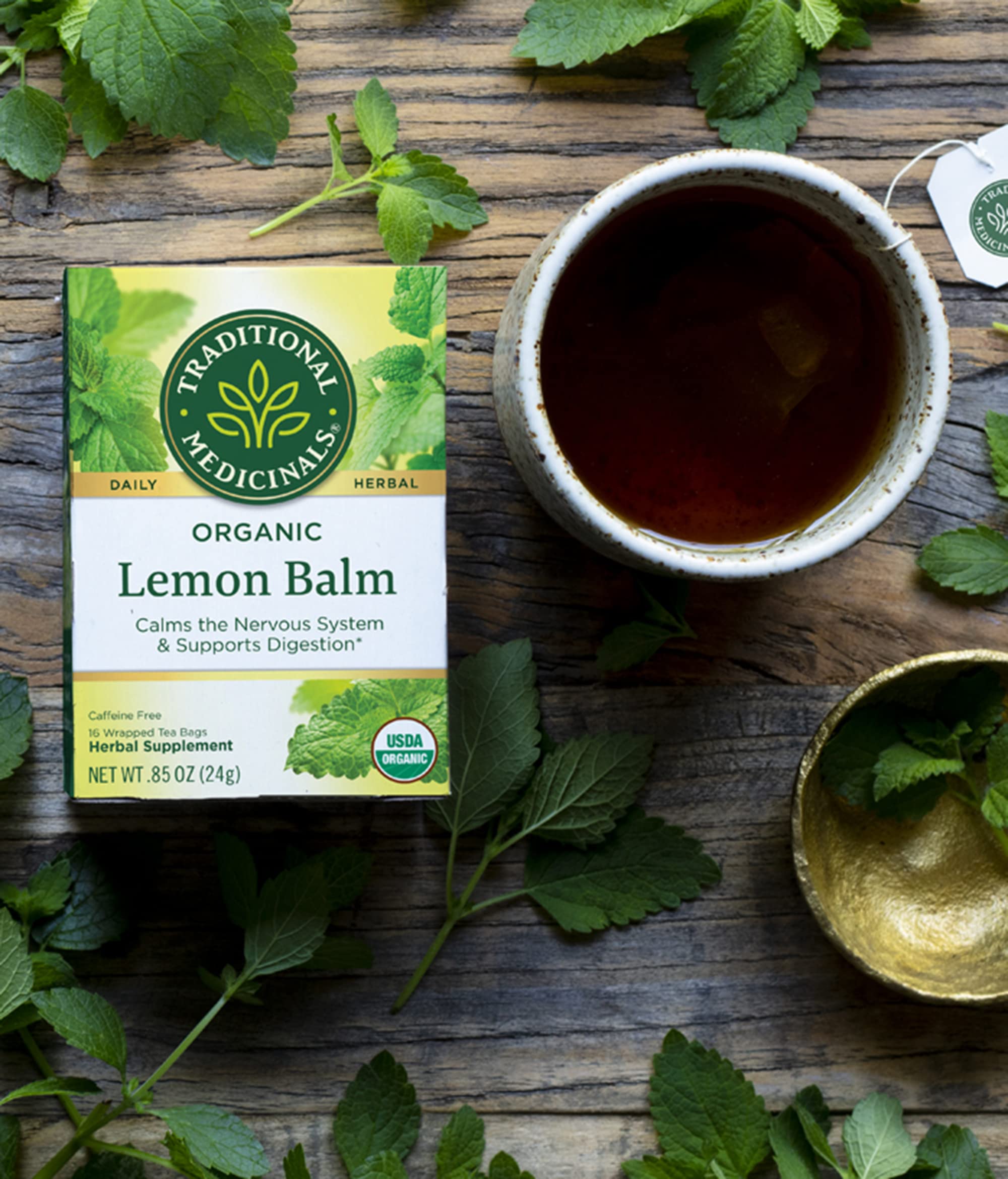 Traditional Medicinals Tea Lemon Balm Org ( 2 Pack)